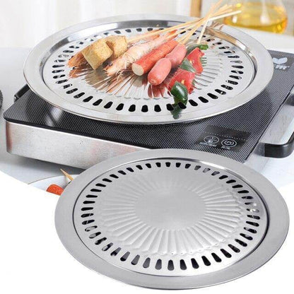 Portable Non Stick BBQ Grill Pan for Stove Top Cooking
