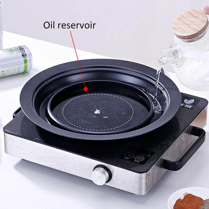 Portable Non Stick BBQ Grill Pan for Stove Top Cooking