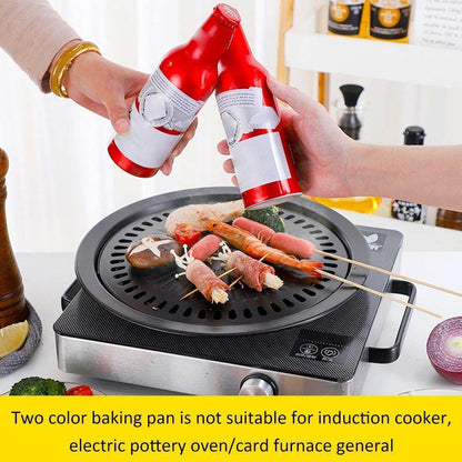 Portable Non Stick BBQ Grill Pan for Stove Top Cooking