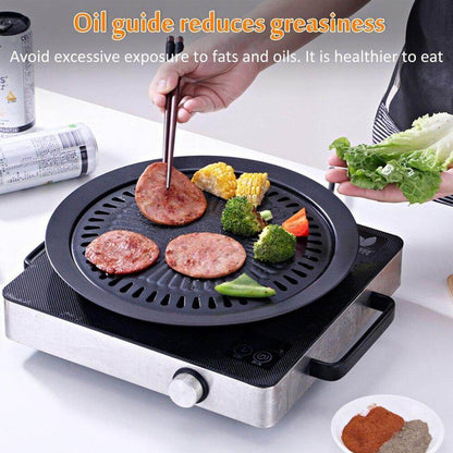 Portable Non Stick BBQ Grill Pan for Stove Top Cooking