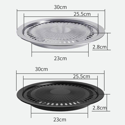 Portable Non Stick BBQ Grill Pan for Stove Top Cooking