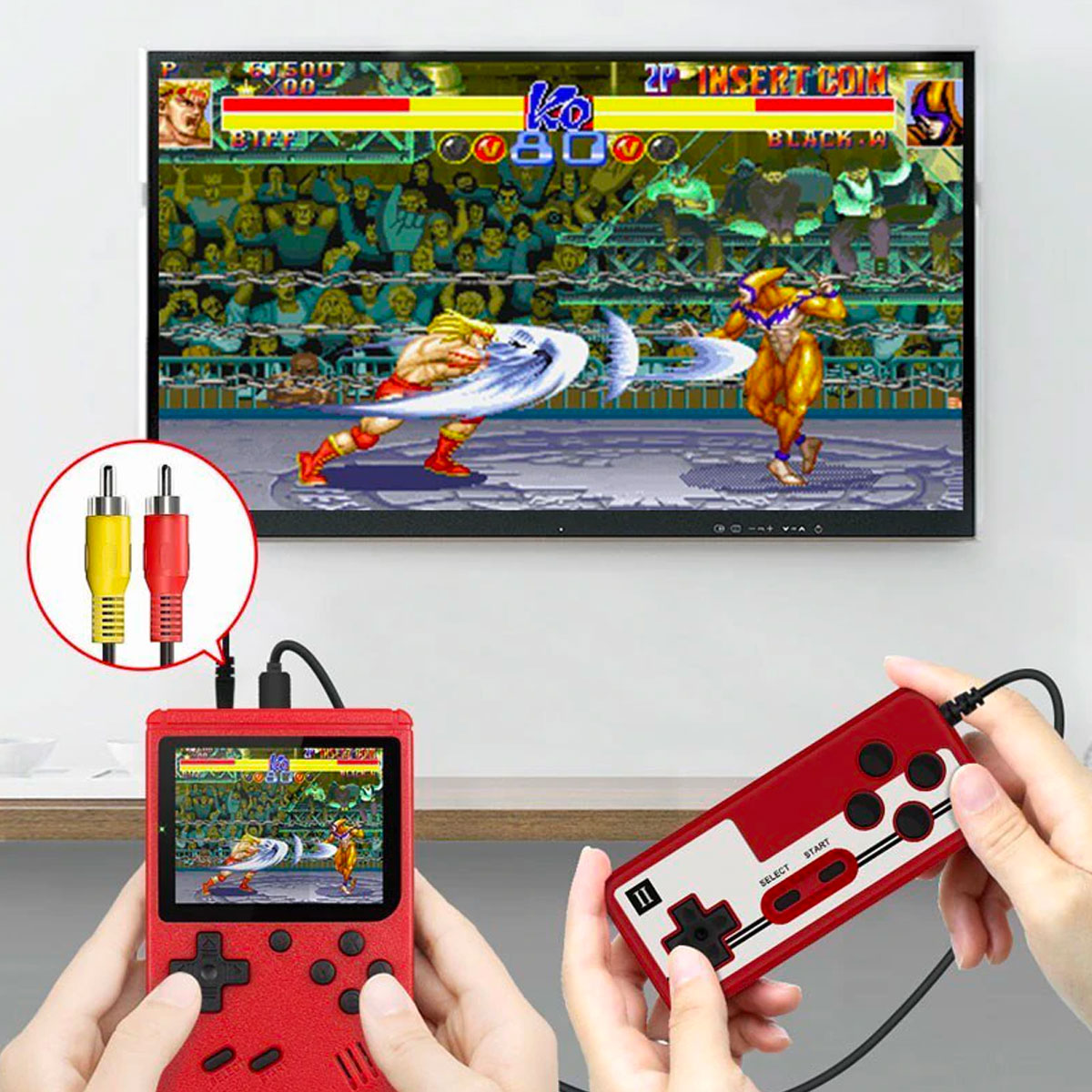 Portable Retro Handheld Game Console with 400 Built In Classic Games