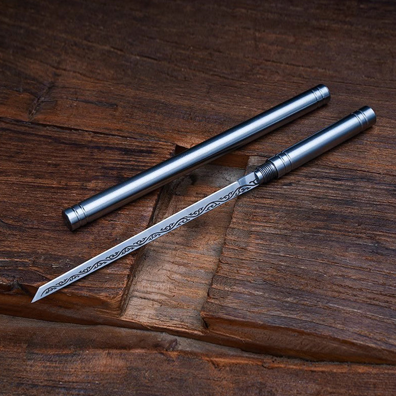 Portable Stainless Steel Fruit Knife with Protective Sheath