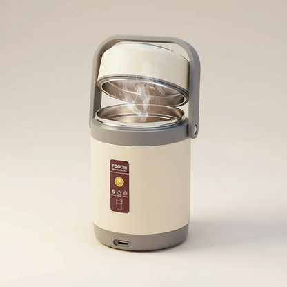 Portable USB Heated Lunch Box with Stainless Steel Container
