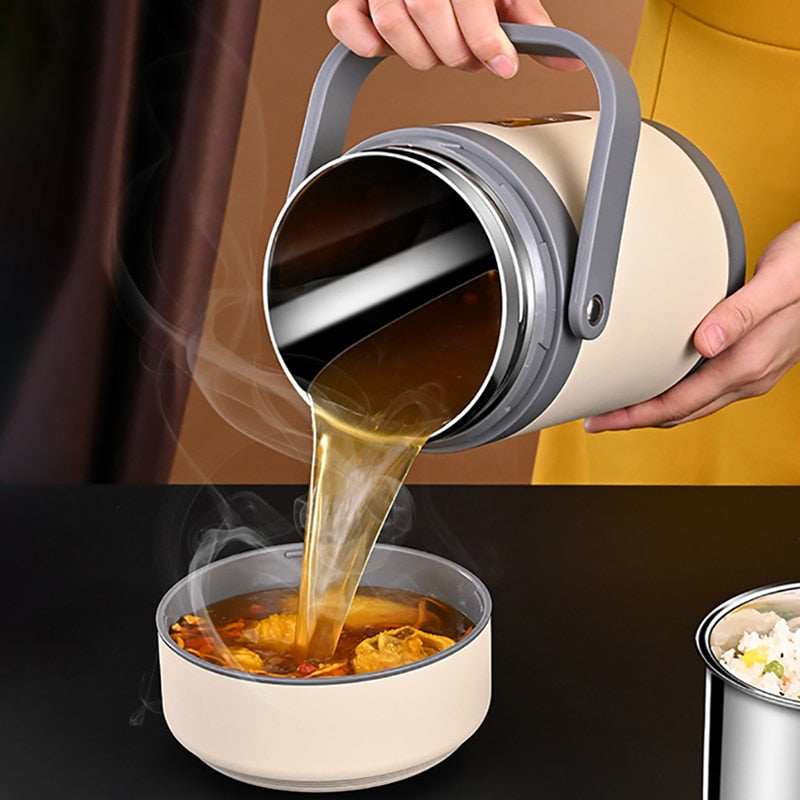 Portable USB Heated Lunch Box with Stainless Steel Container