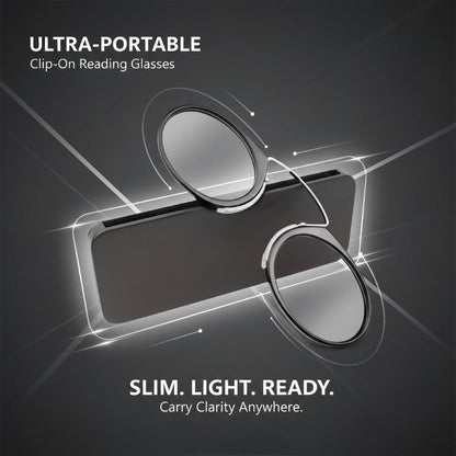 Portable Ultra Thin Reading Glasses Slim Foldable Pocket Readers