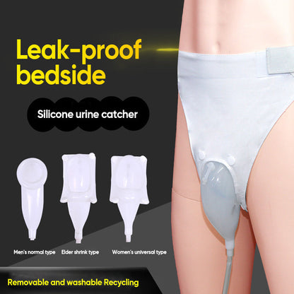 Portable Wearable Urinal Collection System with 1000ml Bag