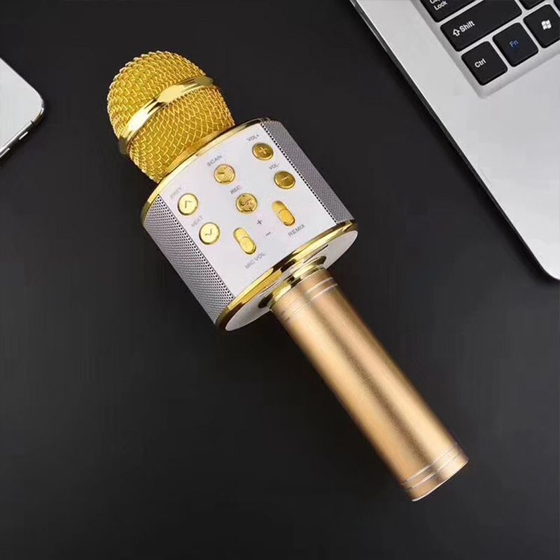 Portable Wireless Bluetooth Karaoke Microphone Speaker