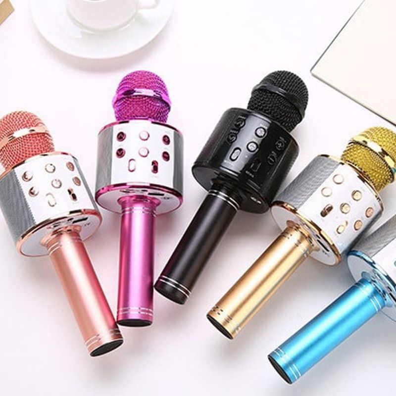 Portable Wireless Bluetooth Karaoke Microphone Speaker