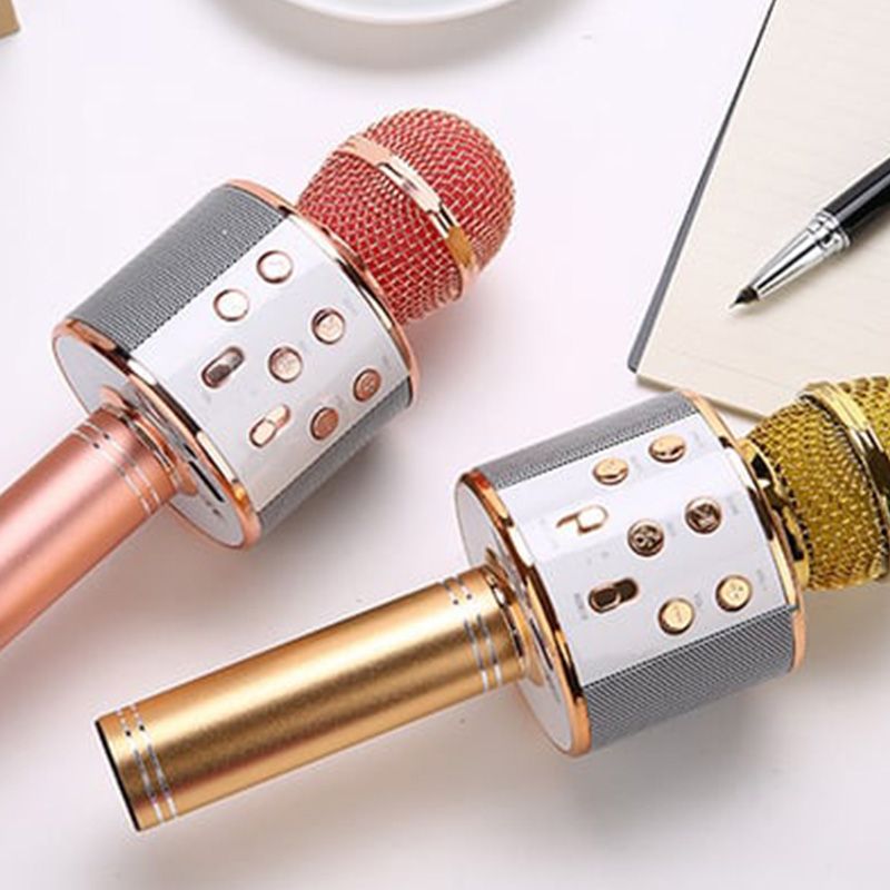 Portable Wireless Bluetooth Karaoke Microphone Speaker