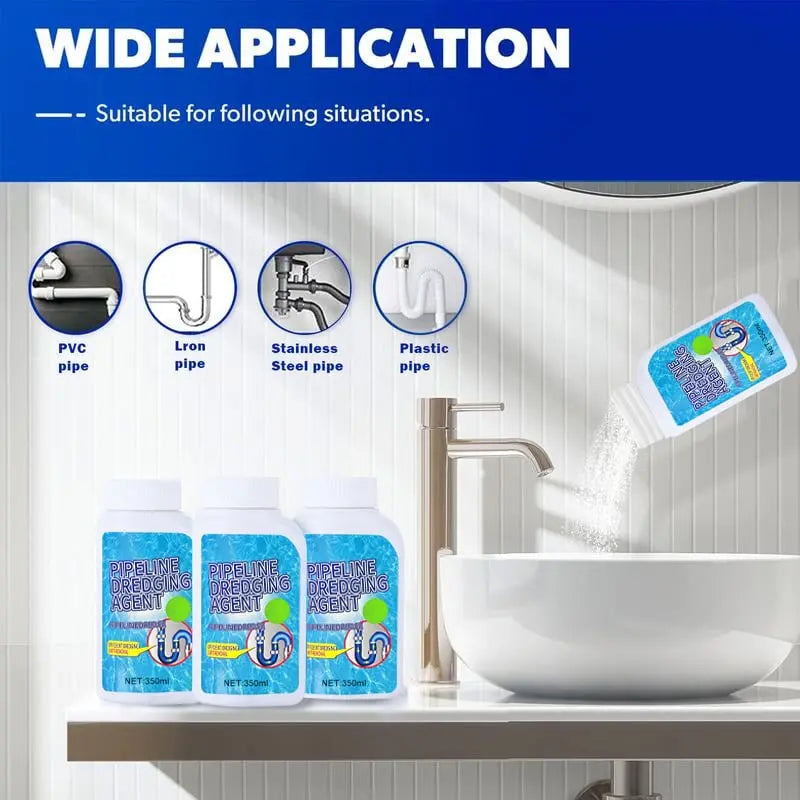 Powerful Drain Cleaner for Kitchen Bathroom Pipes