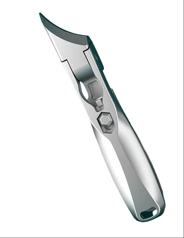 Precision Nail Clippers with Straight and Angled Cutting Edge