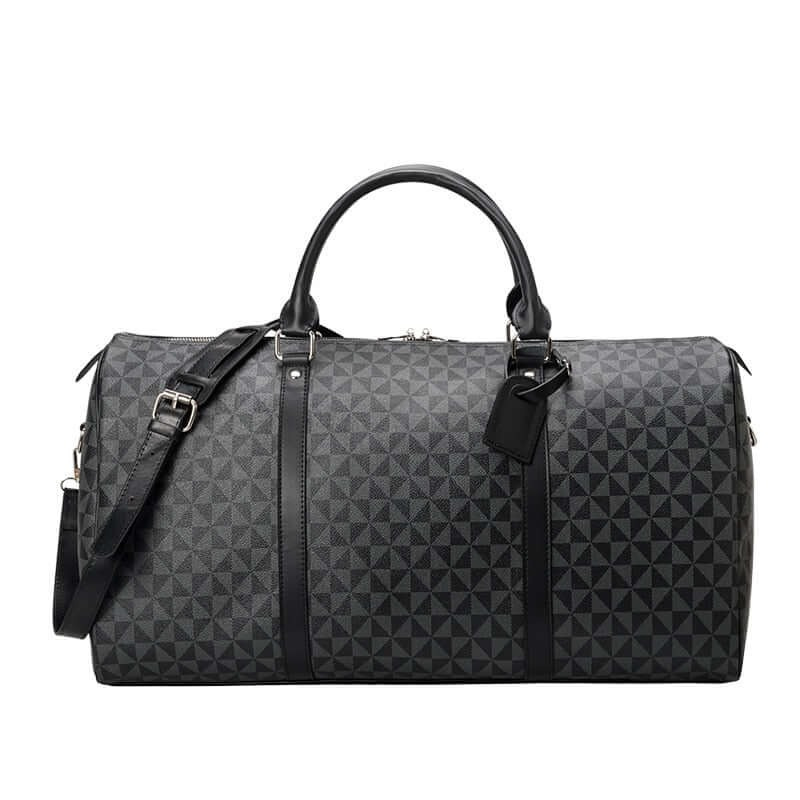Premium Leather Travel Duffle Bag for Men Women
