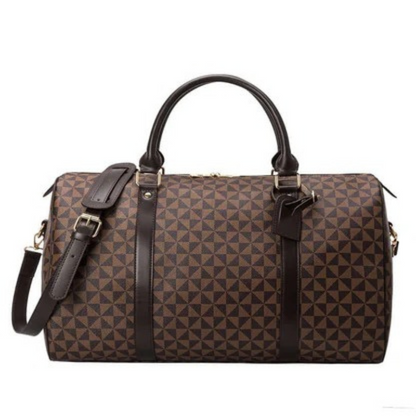 Premium Leather Travel Duffle Bag for Men Women