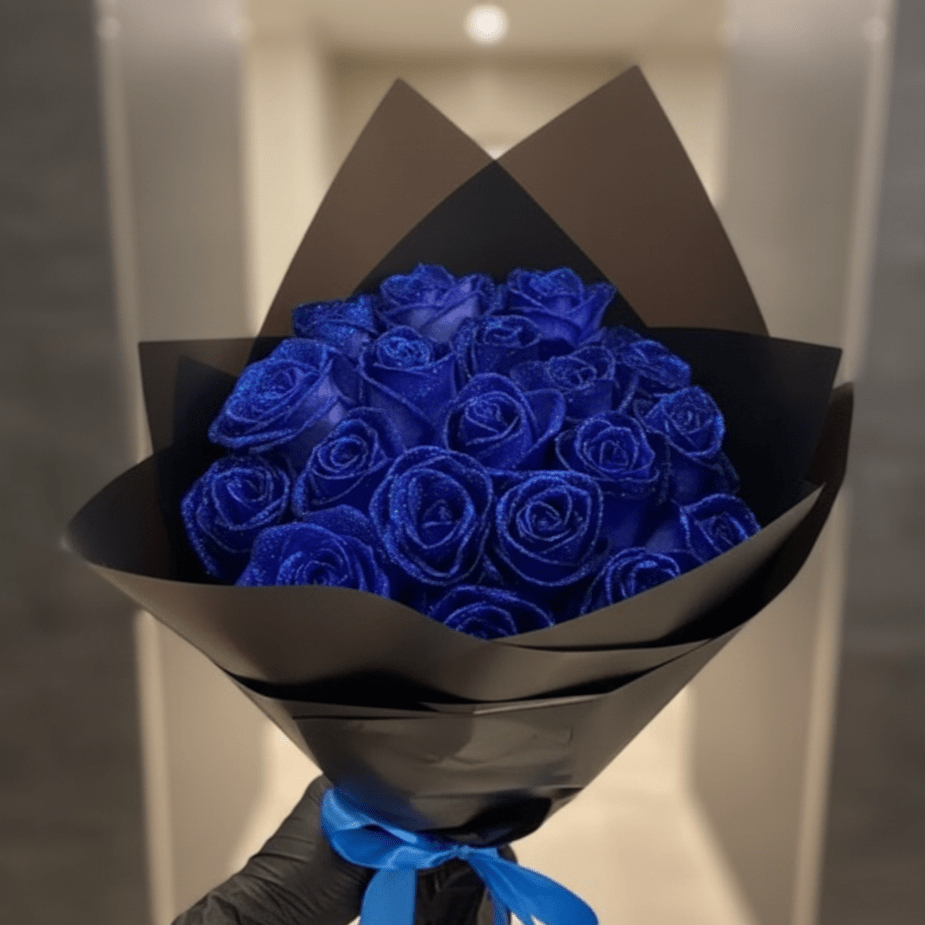 Preserved Glitter Rose in Gift Box for Romantic Gifts and Home Decor