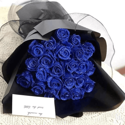 Preserved Glitter Rose in Gift Box for Romantic Gifts and Home Decor