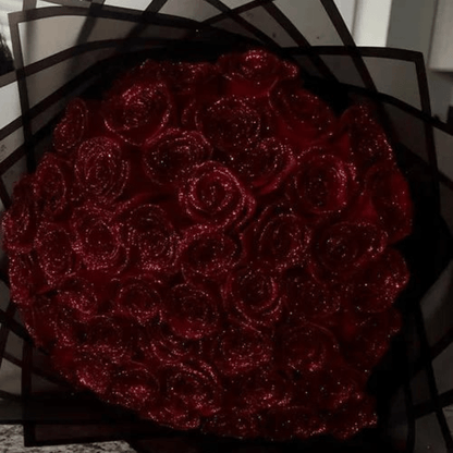 Preserved Glitter Rose in Gift Box for Romantic Gifts and Home Decor