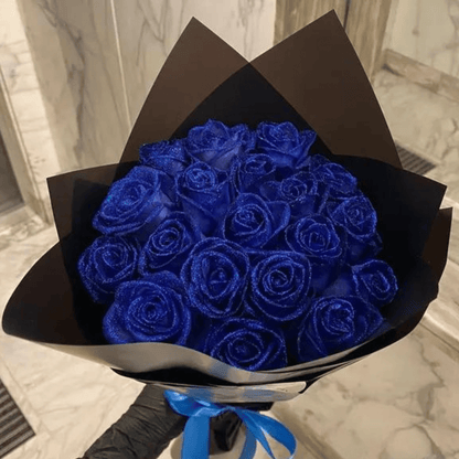 Preserved Glitter Rose in Gift Box for Romantic Gifts and Home Decor