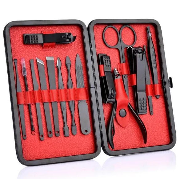 Professional 15 Piece Manicure and Pedicure Grooming Kit