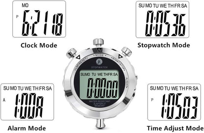 Professional Digital Stopwatch LCD Sports Timer with Strap