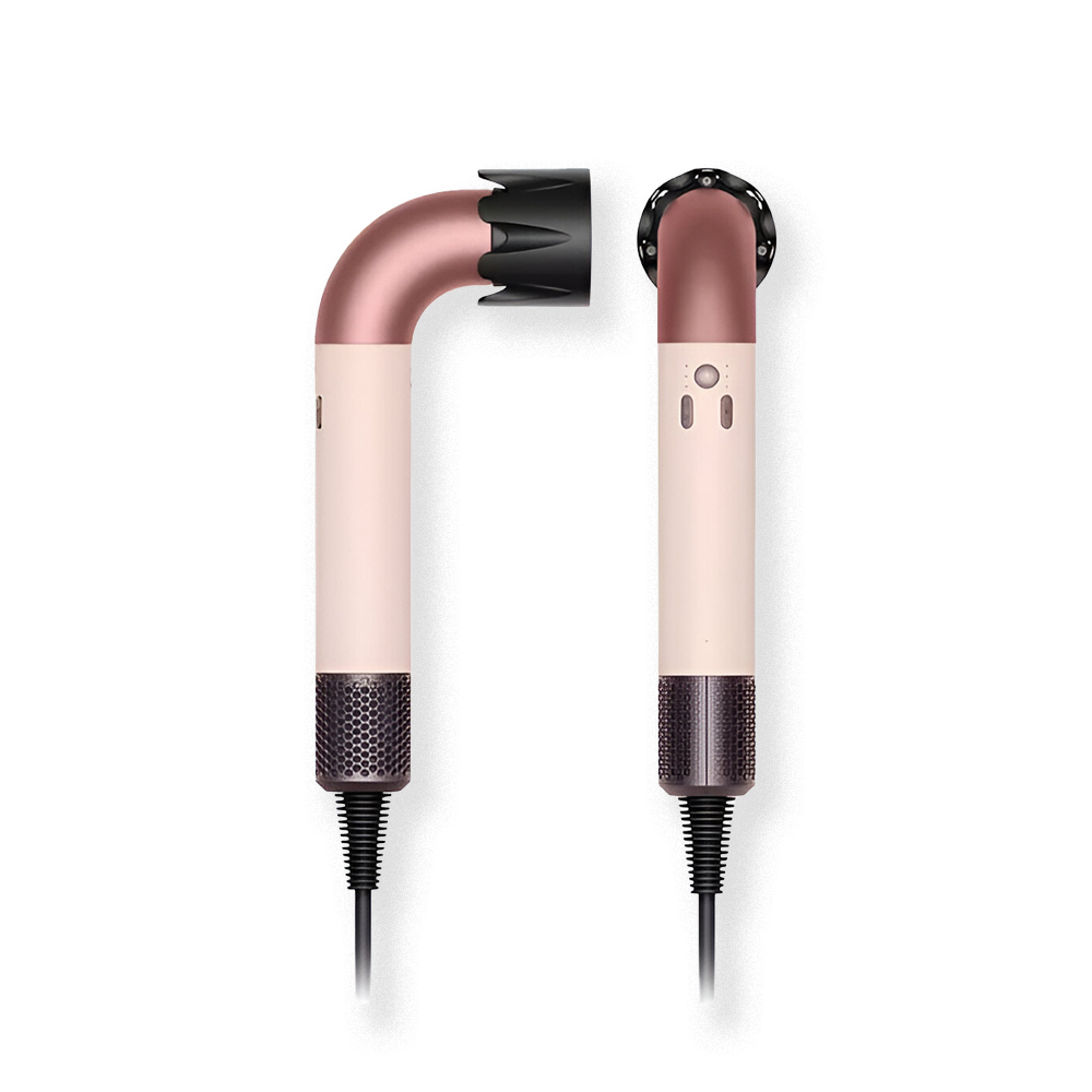 Professional Ionic Hair Dryer with Lightweight Design and Styling Nozzles