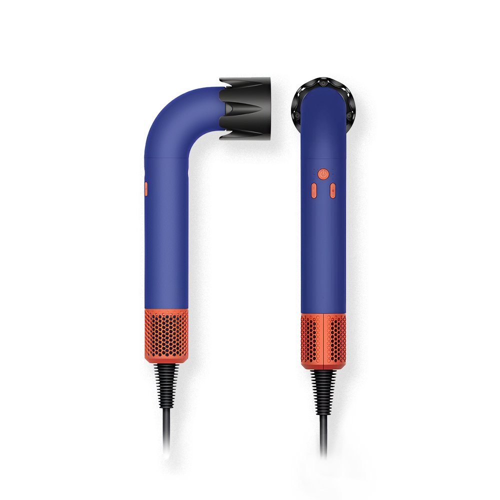 Professional Ionic Hair Dryer with Lightweight Design and Styling Nozzles