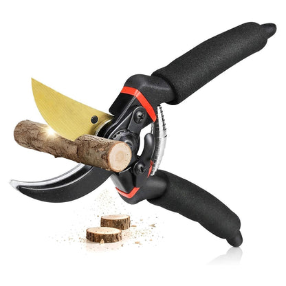 Professional Ratchet Garden Pruning Shears Ergonomic Hand Clippers