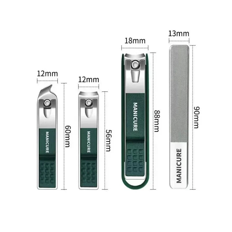 Professional Stainless Steel Nail Clipper Set with Nail File