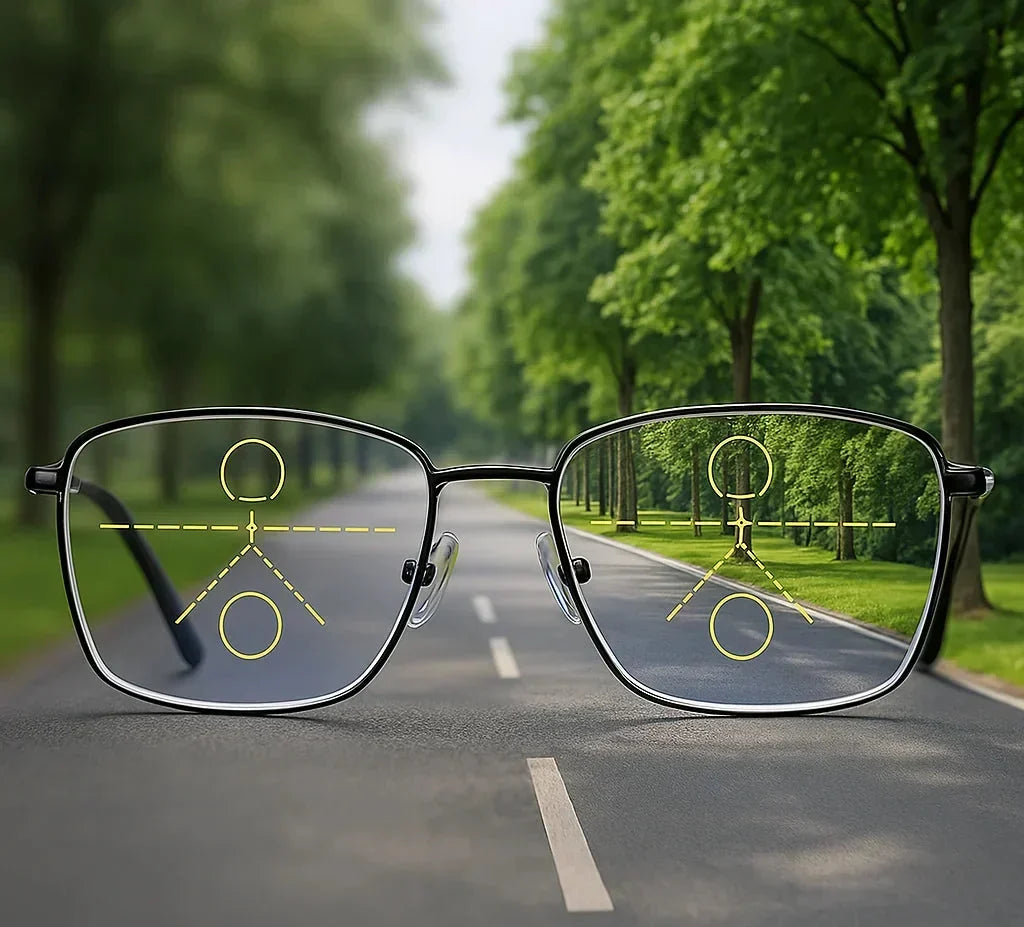 Progressive Multifocal Reading Glasses Blue Light Filter