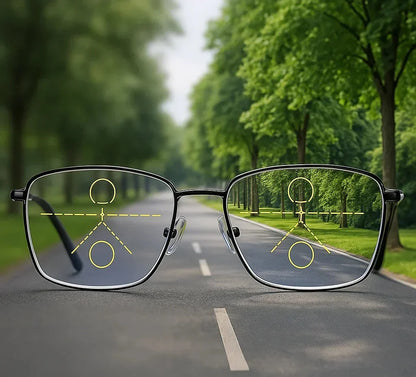 Progressive Multifocal Reading Glasses Blue Light Filter