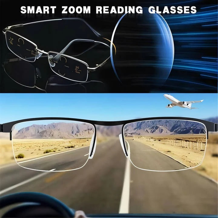 Progressive Multifocal Reading Glasses with Blue Light Protection
