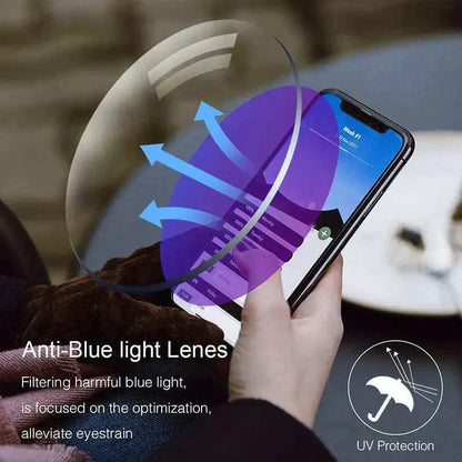 Progressive Photochromic Reading Glasses with Blue Light Filter