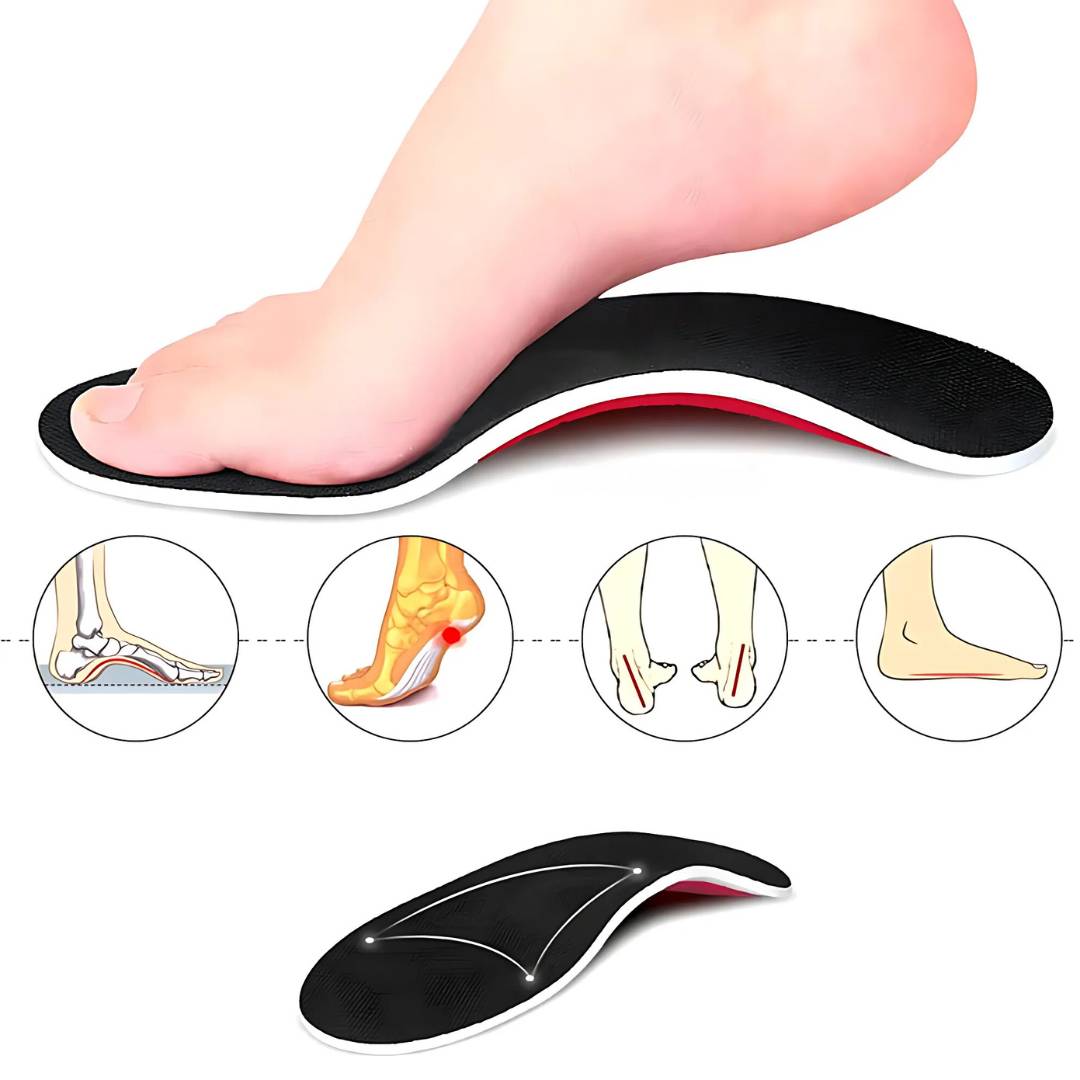 Pronation Support Shoe Inserts for Foot Stability and Comfort