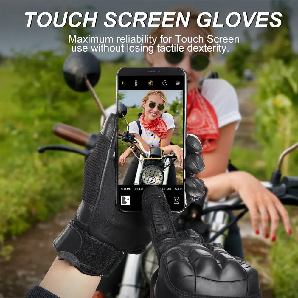 Protective Motorcycle Gloves Touchscreen Full Finger