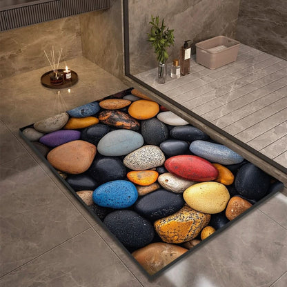 Quick Dry Diatomaceous Earth Bath Mat with Non Slip Backing