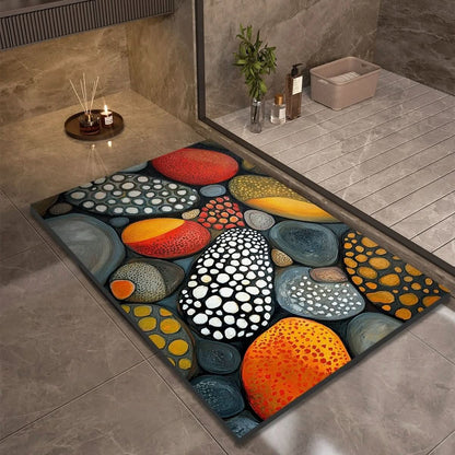 Quick Dry Diatomaceous Earth Bath Mat with Non Slip Backing