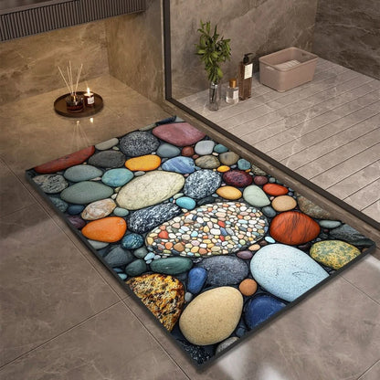 Quick Dry Diatomaceous Earth Bath Mat with Non Slip Backing