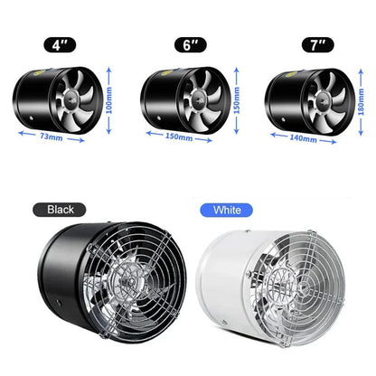 Quiet Powerful Exhaust Fan for Kitchen Bathroom Office