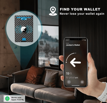 RFID Blocking Pop Up Wallet with Aluminum Card Holder and Money Clip