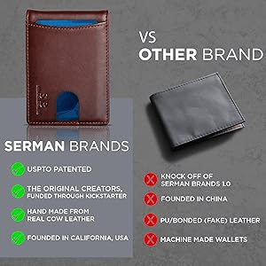 RFID Blocking Pop Up Wallet with Aluminum Card Holder and Money Clip