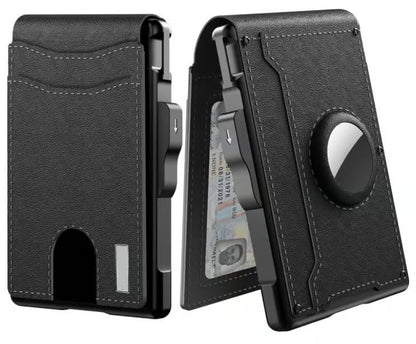 RFID Blocking Pop Up Wallet with Aluminum Card Holder and Money Clip