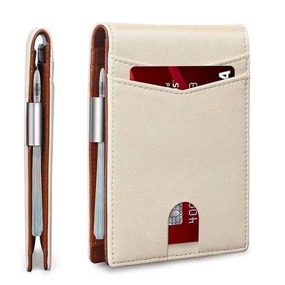 RFID Leather Men's Wallet Slim Compact Card Holder