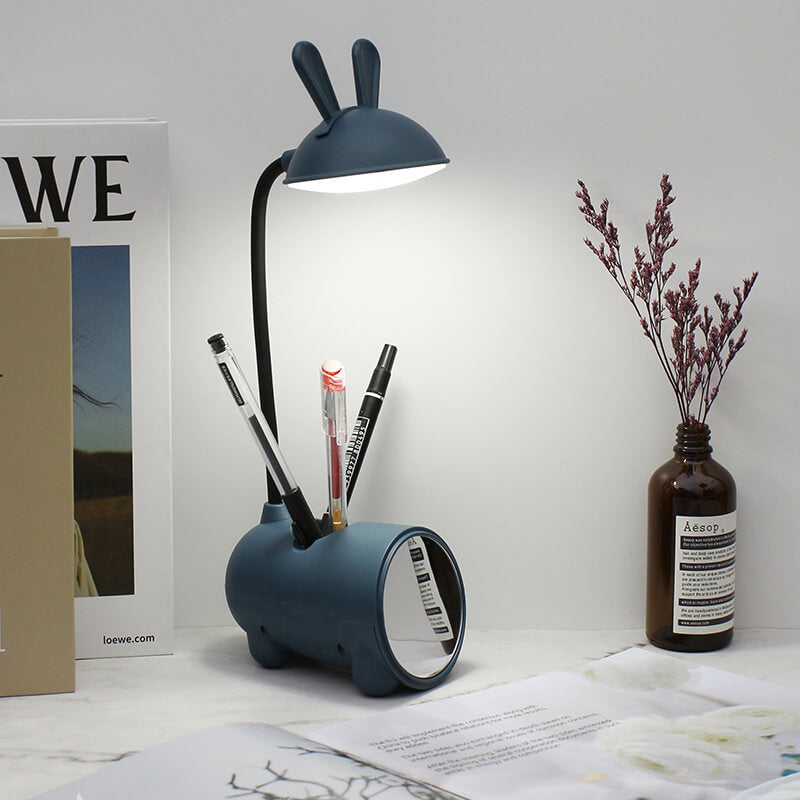 Rabbit LED Touch Desk Lamp with USB Pen Holder