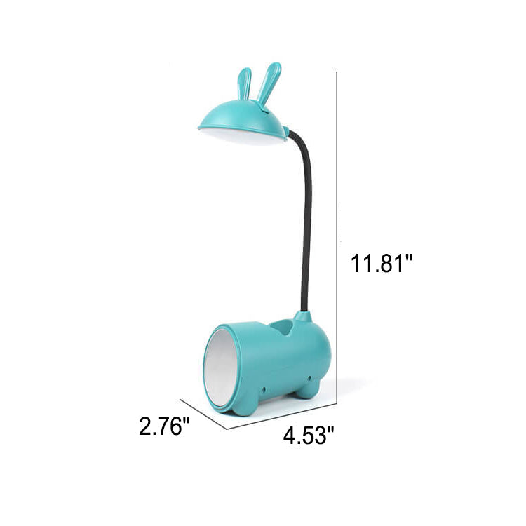 Rabbit LED Touch Desk Lamp with USB Pen Holder