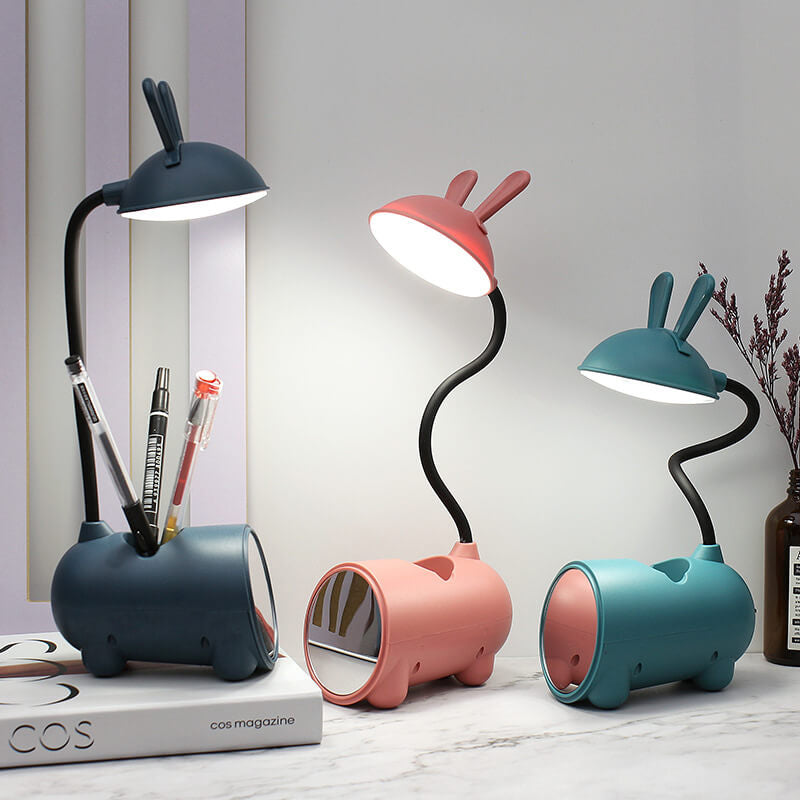 Rabbit LED Touch Desk Lamp with USB Pen Holder