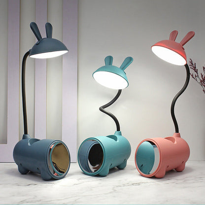 Rabbit LED Touch Desk Lamp with USB Pen Holder