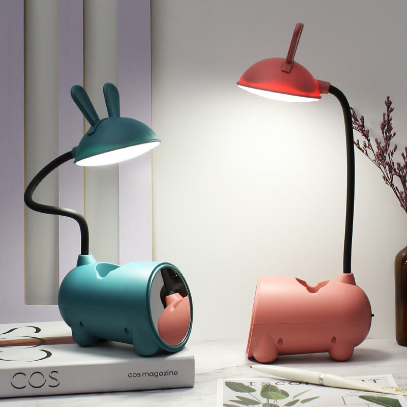Rabbit LED Touch Desk Lamp with USB Pen Holder