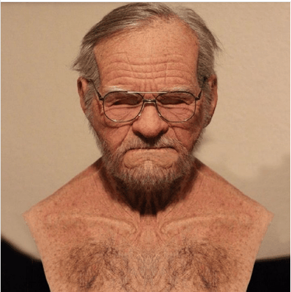 Realistic Elderly Latex Mask Halloween Cosplay Disguise
