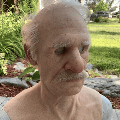 Realistic Elderly Latex Mask Halloween Cosplay Disguise