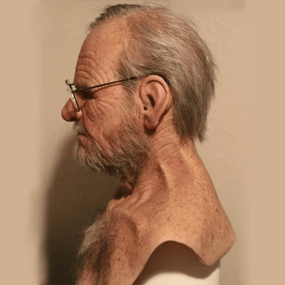 Realistic Elderly Latex Mask Halloween Cosplay Disguise